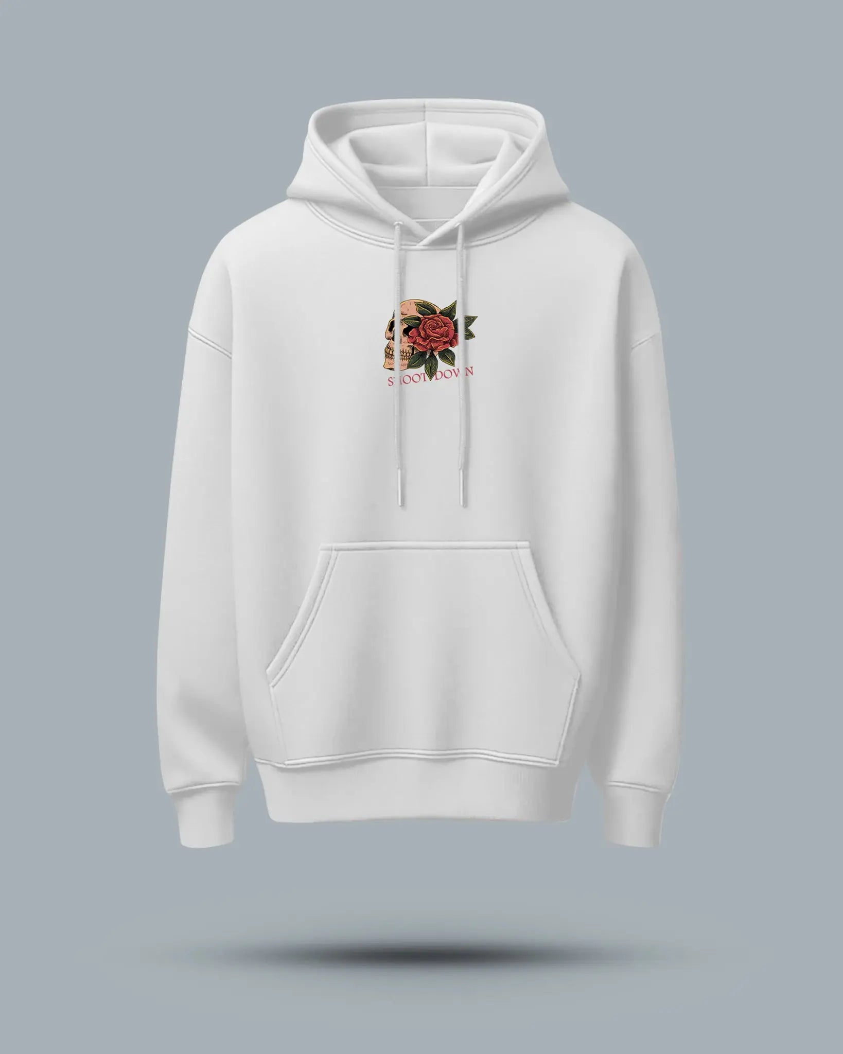 Skull Face Oversized Hoodie Zodian