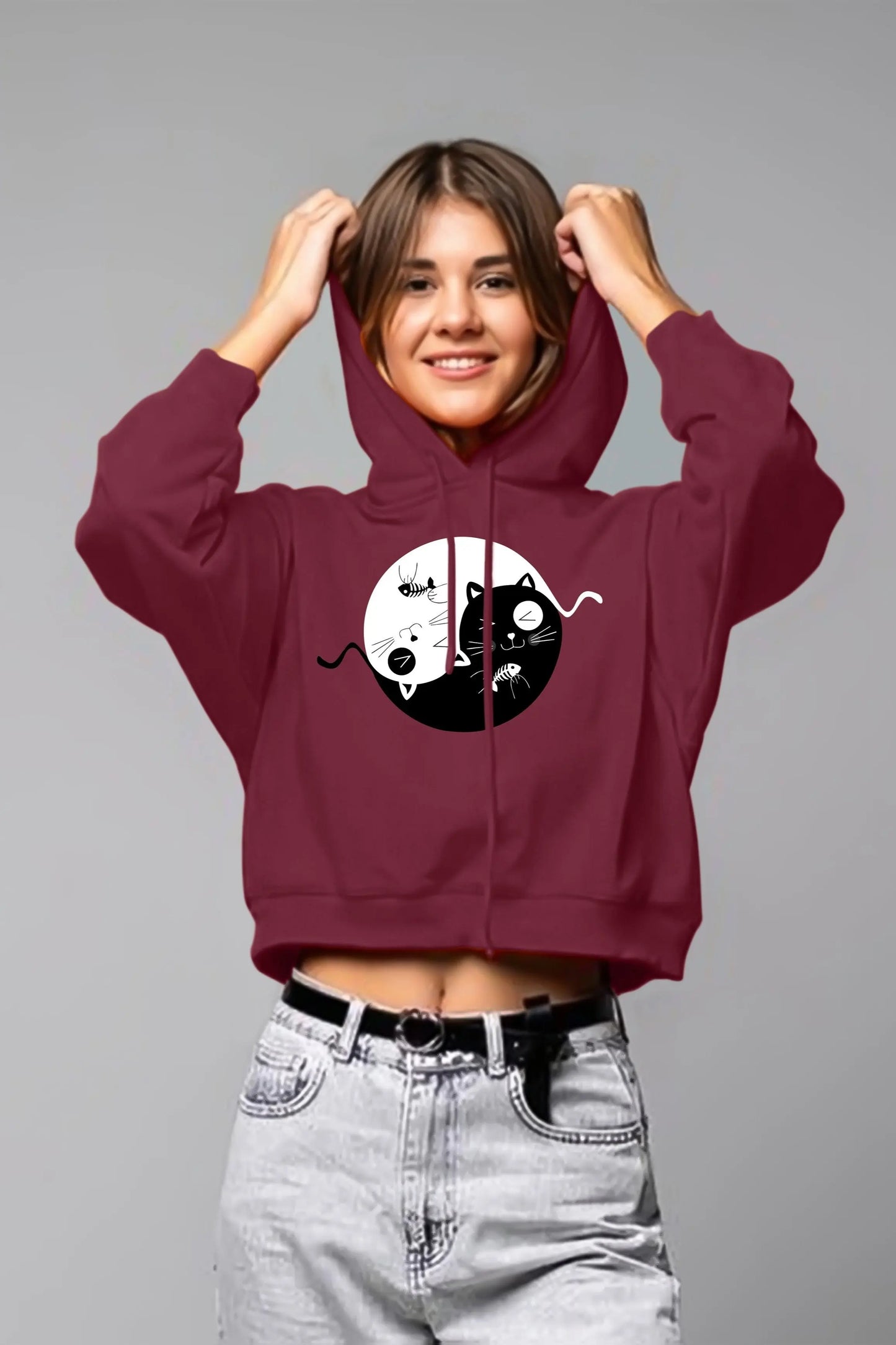 Women's Crop hoodie Zodian